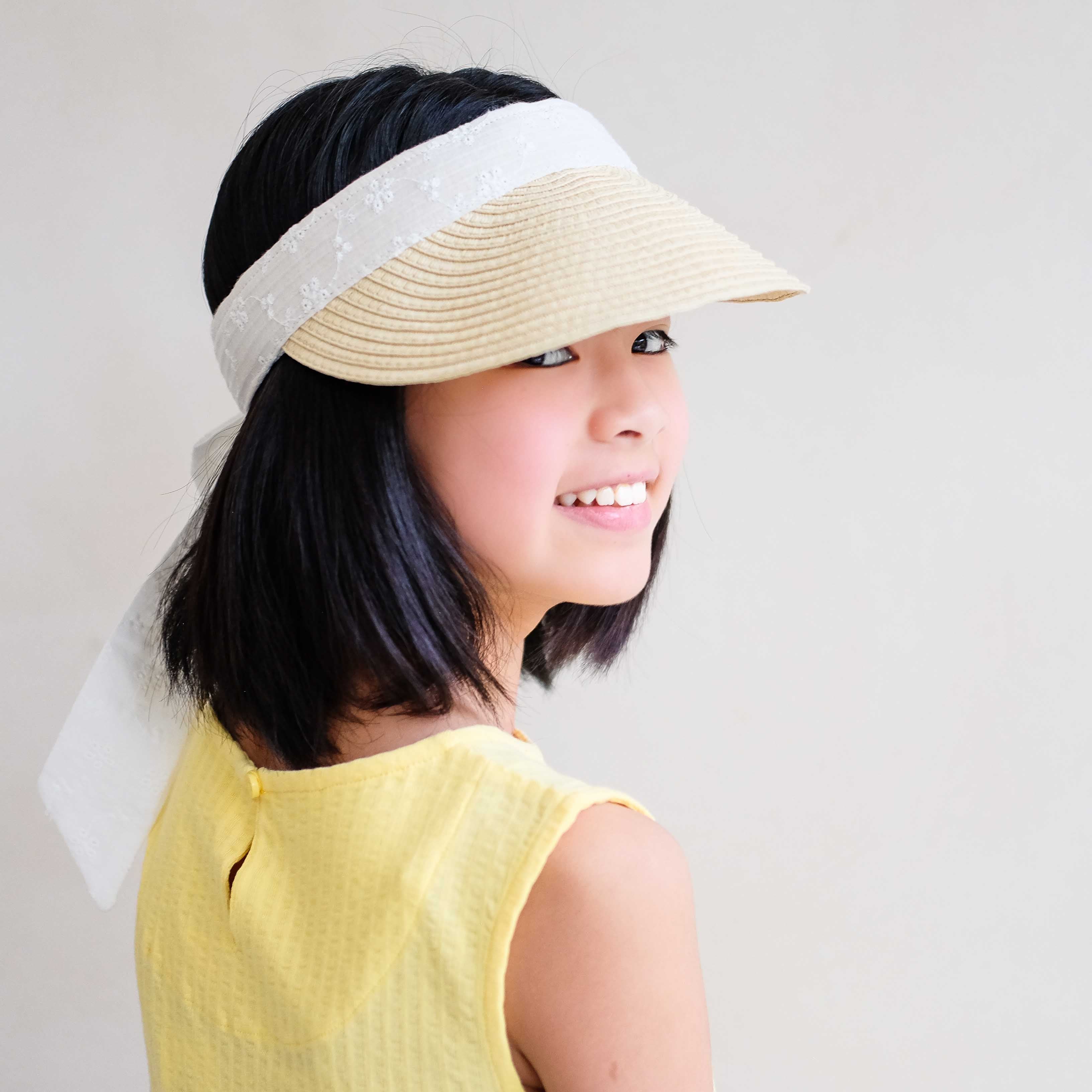 Broderie anglaise visor - Image 2