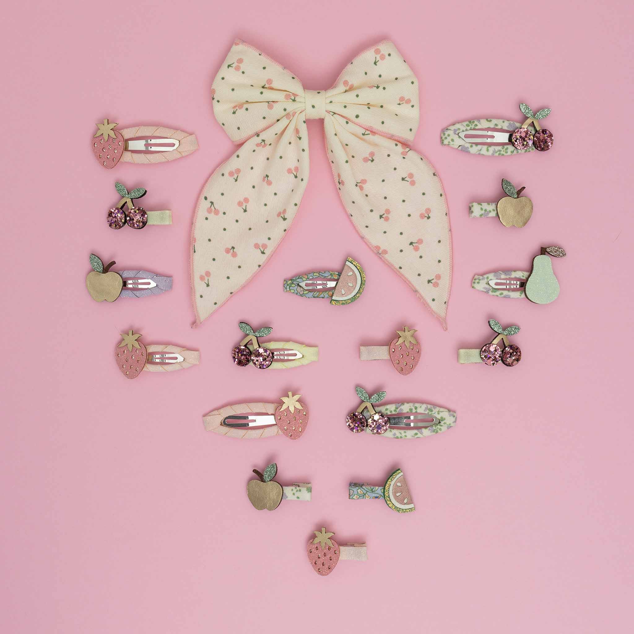 Cherry print bow - Image 3