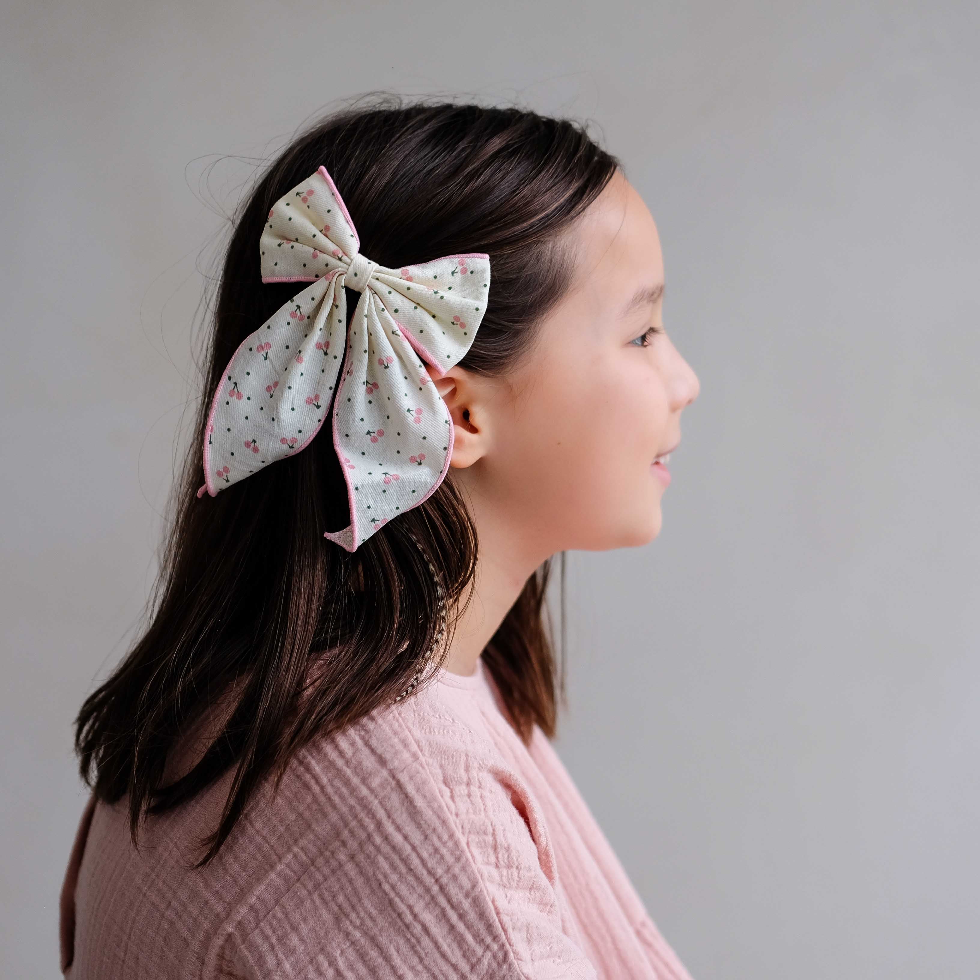 Cherry print bow - Image 4