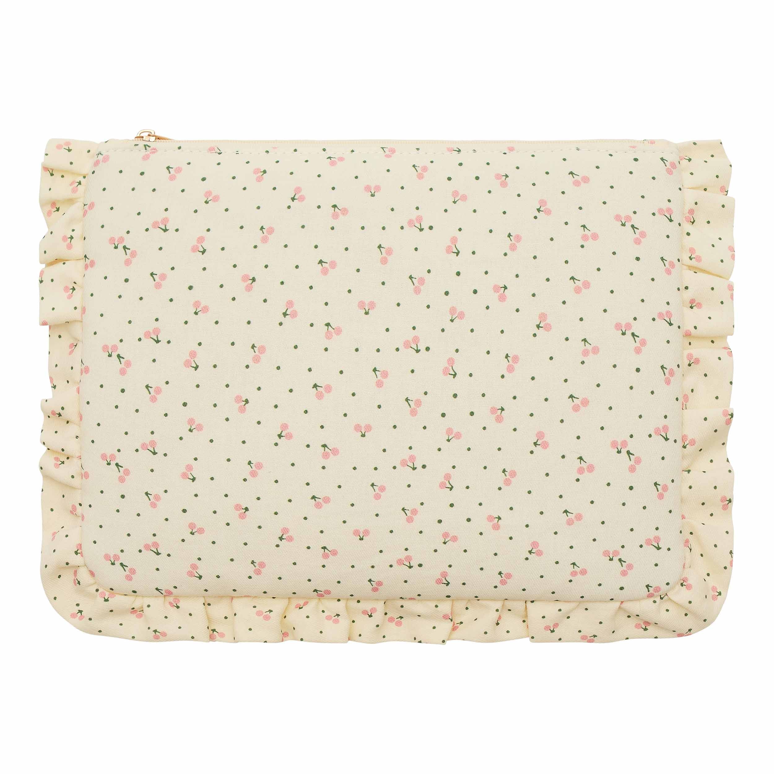 Cherry print pouch