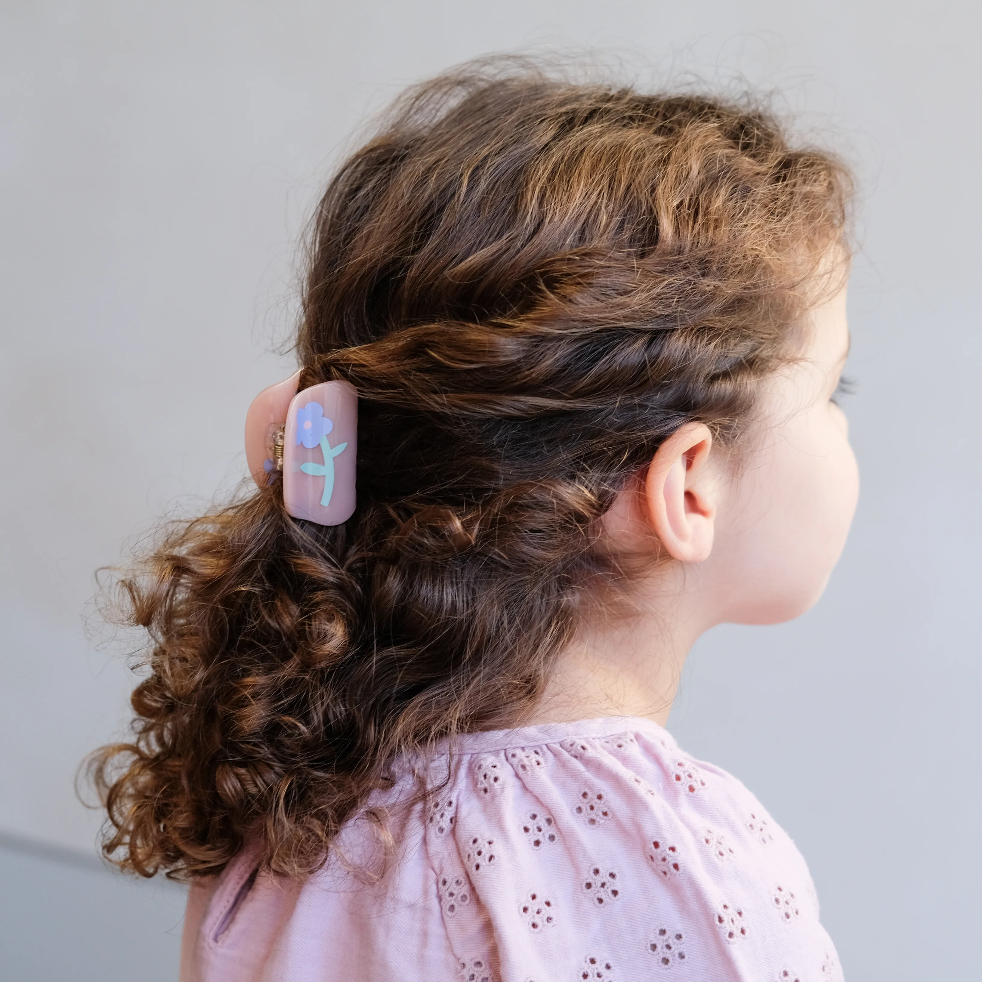 Floral acetate claw clips - Image 2
