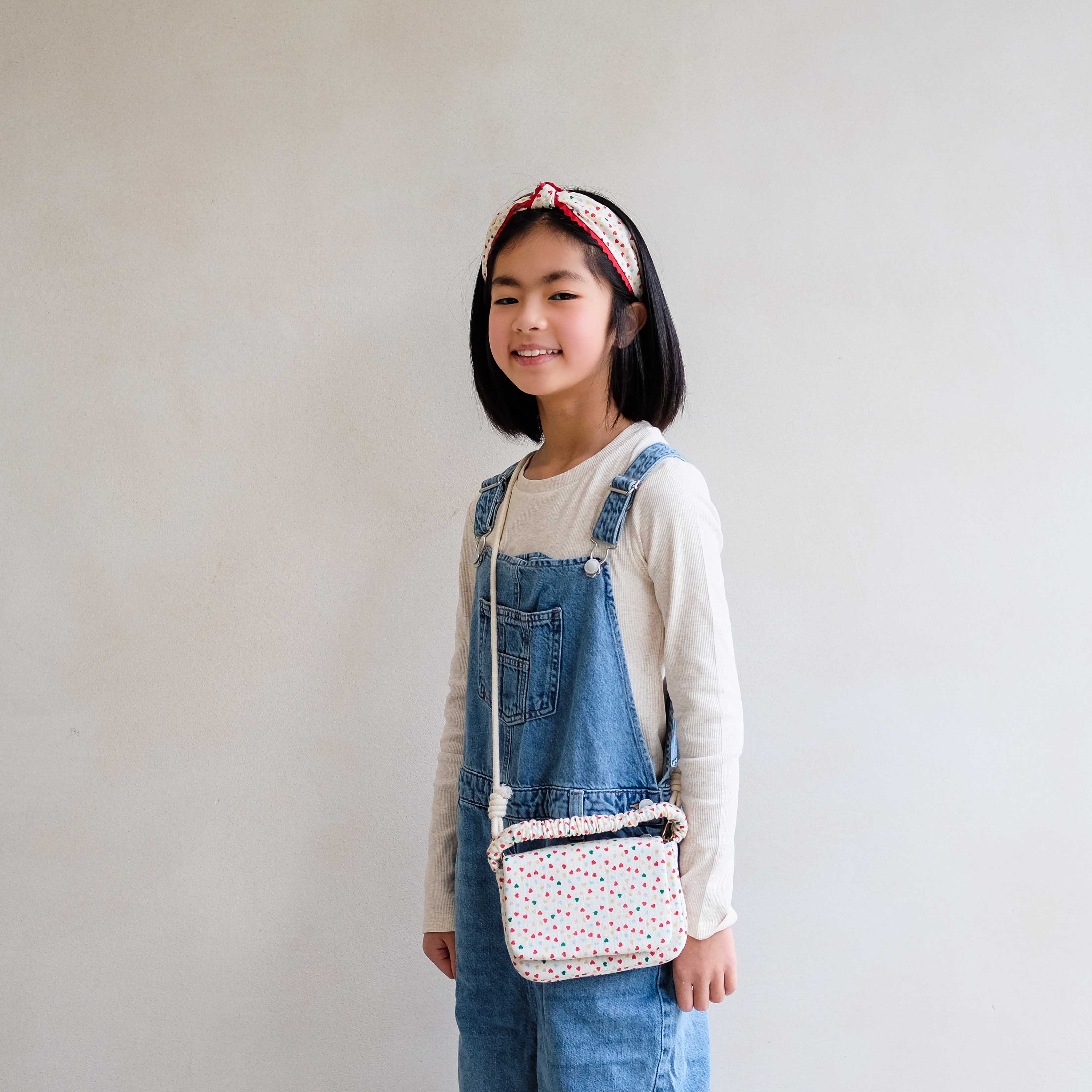 Heart print top handle bag - Image 4