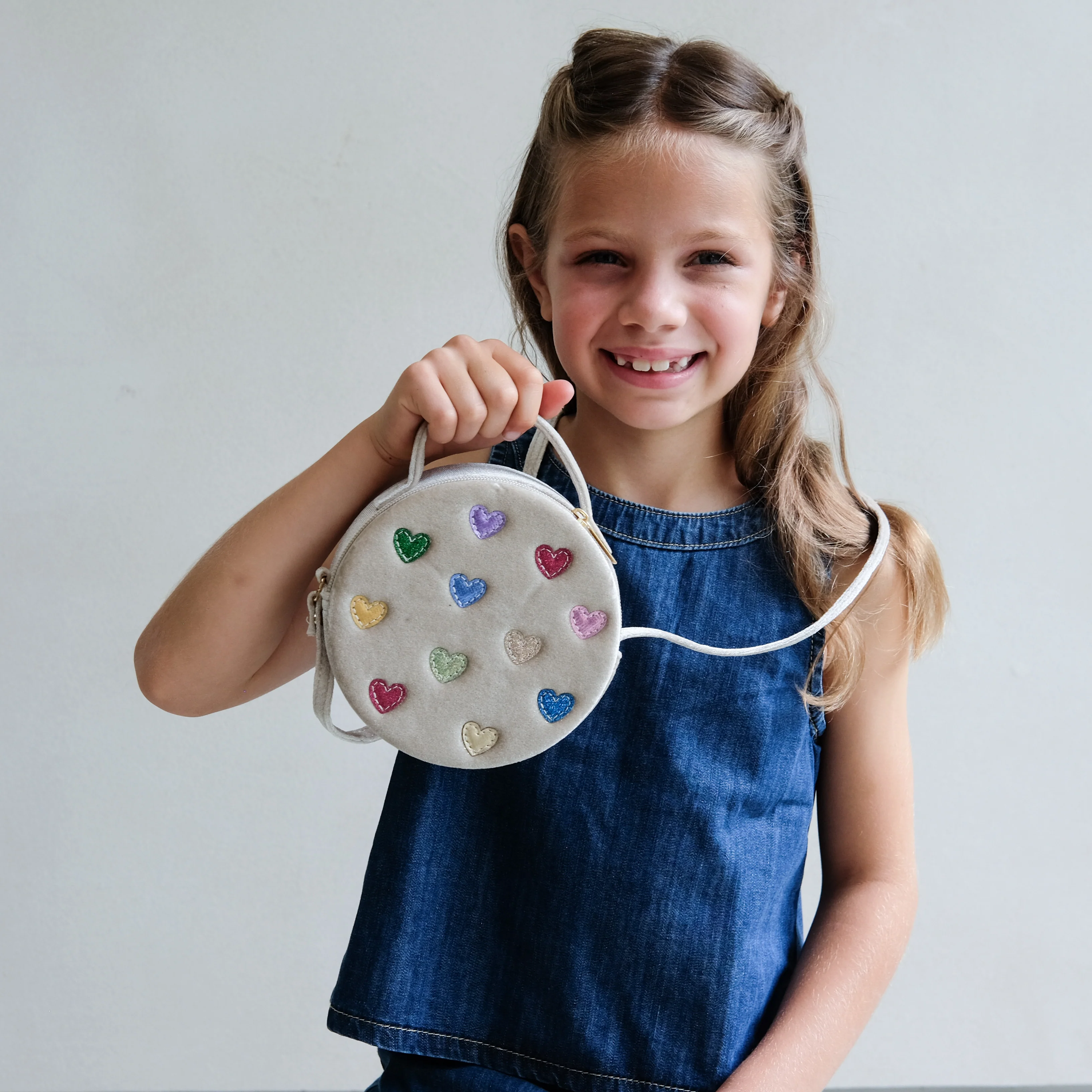 Jazzy hearts velvet bag - Image 3