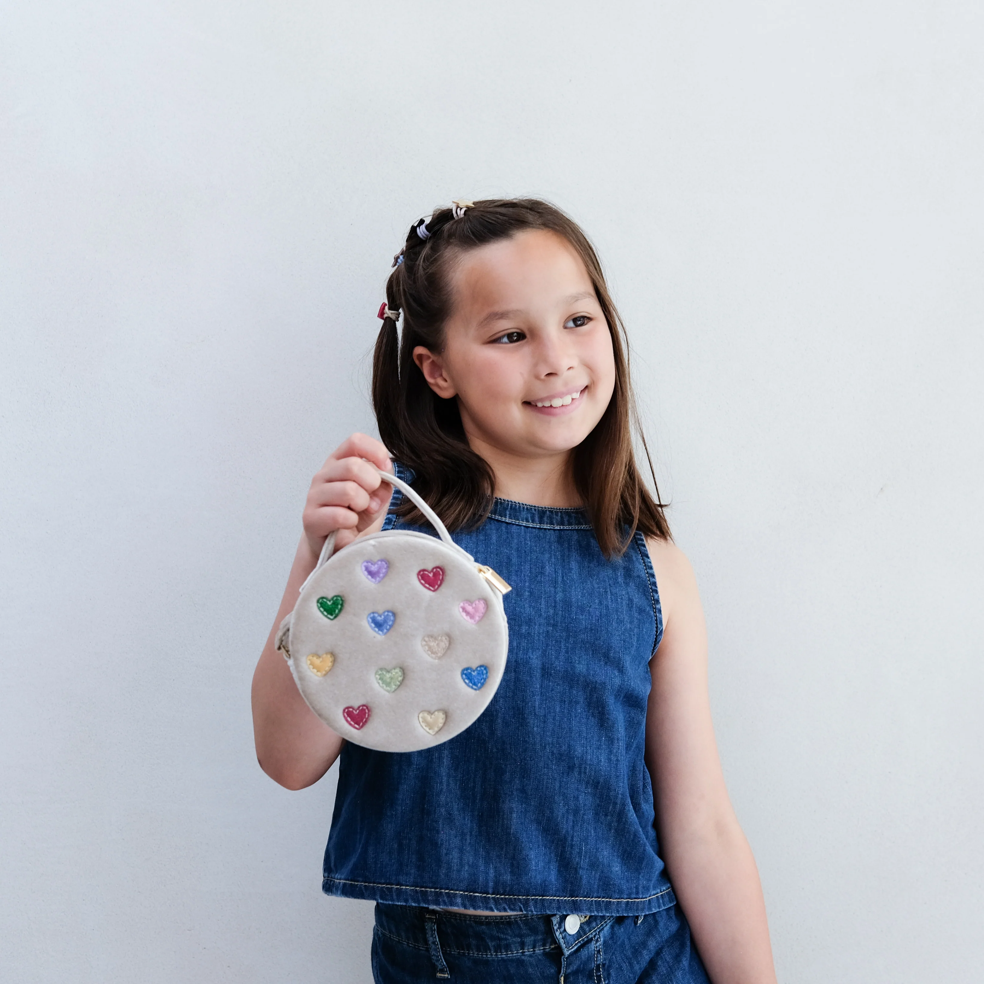 Jazzy hearts velvet bag - Image 5