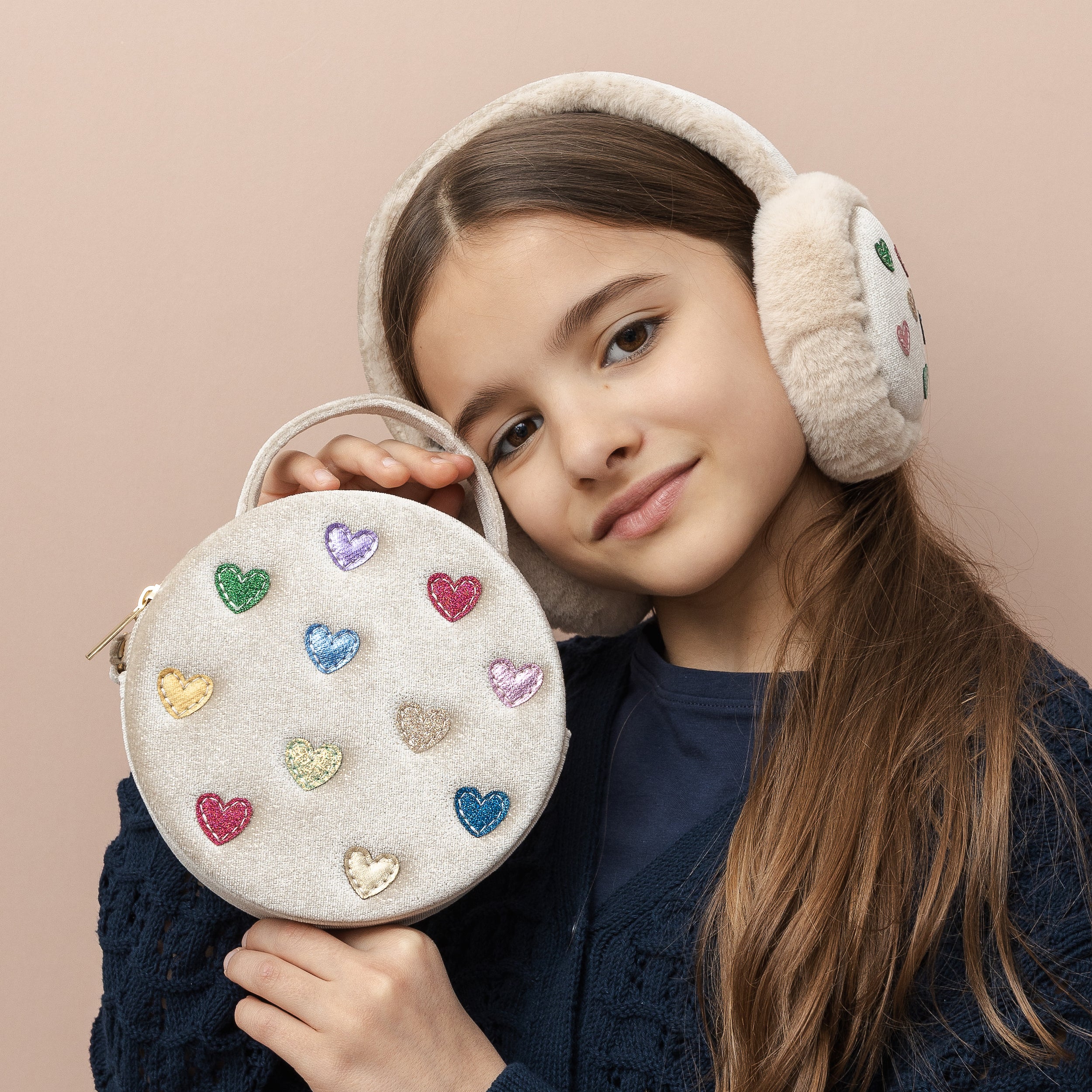 Jazzy hearts velvet bag - Image 6