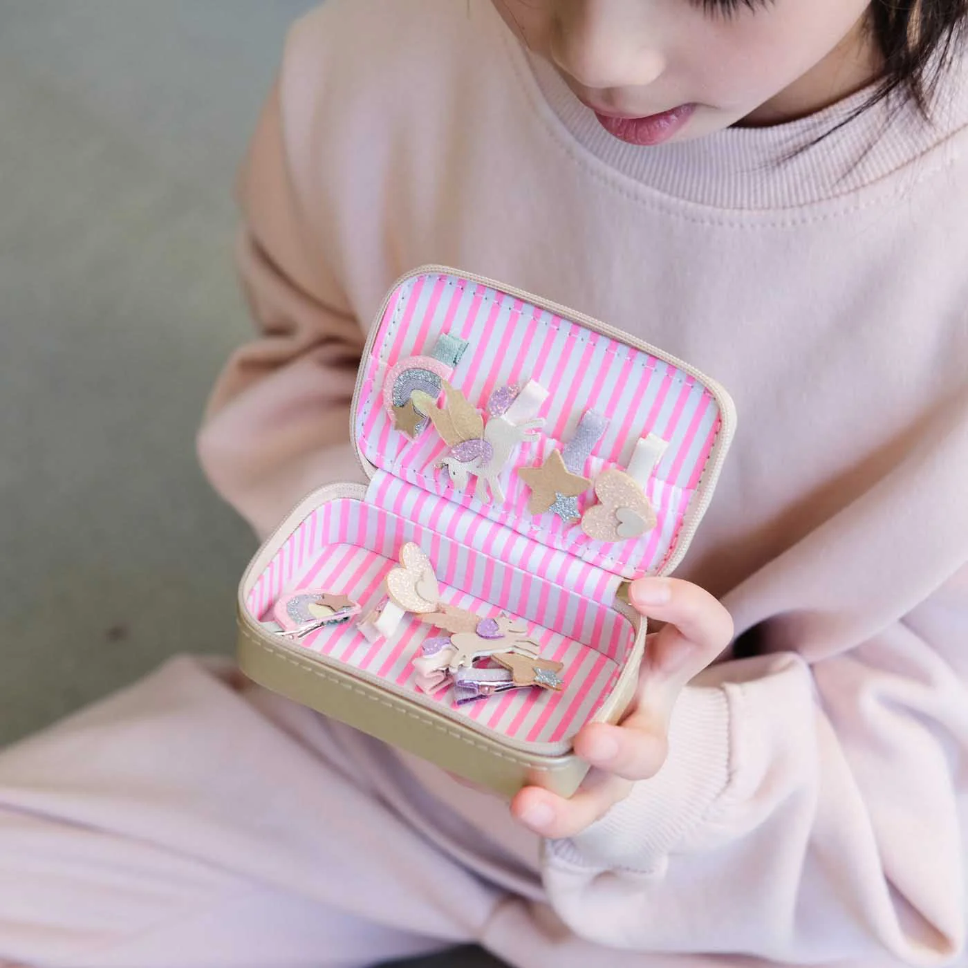 Mini jewellery box - gold - Image 4