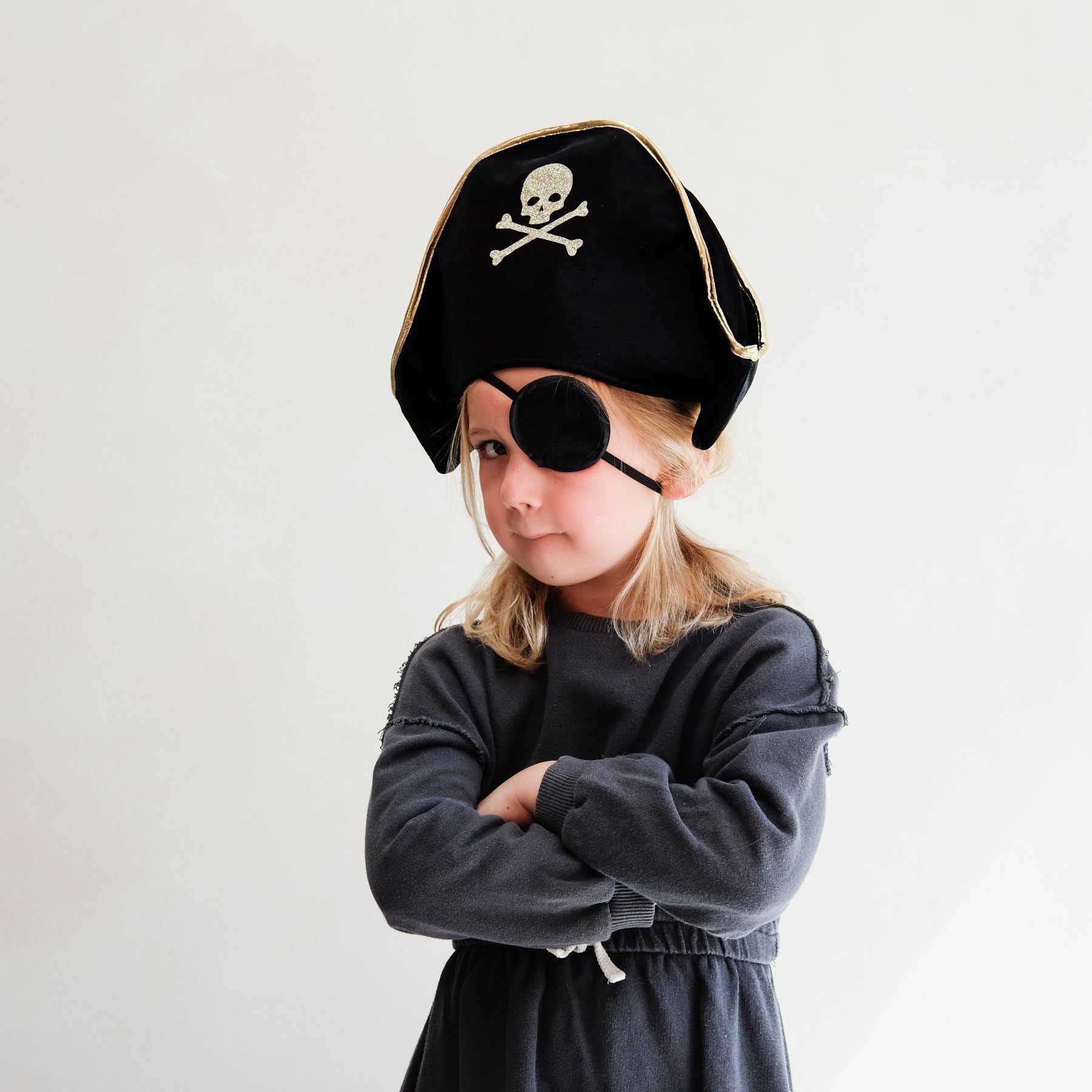 Pirate hat and patch dress up set - Image 3