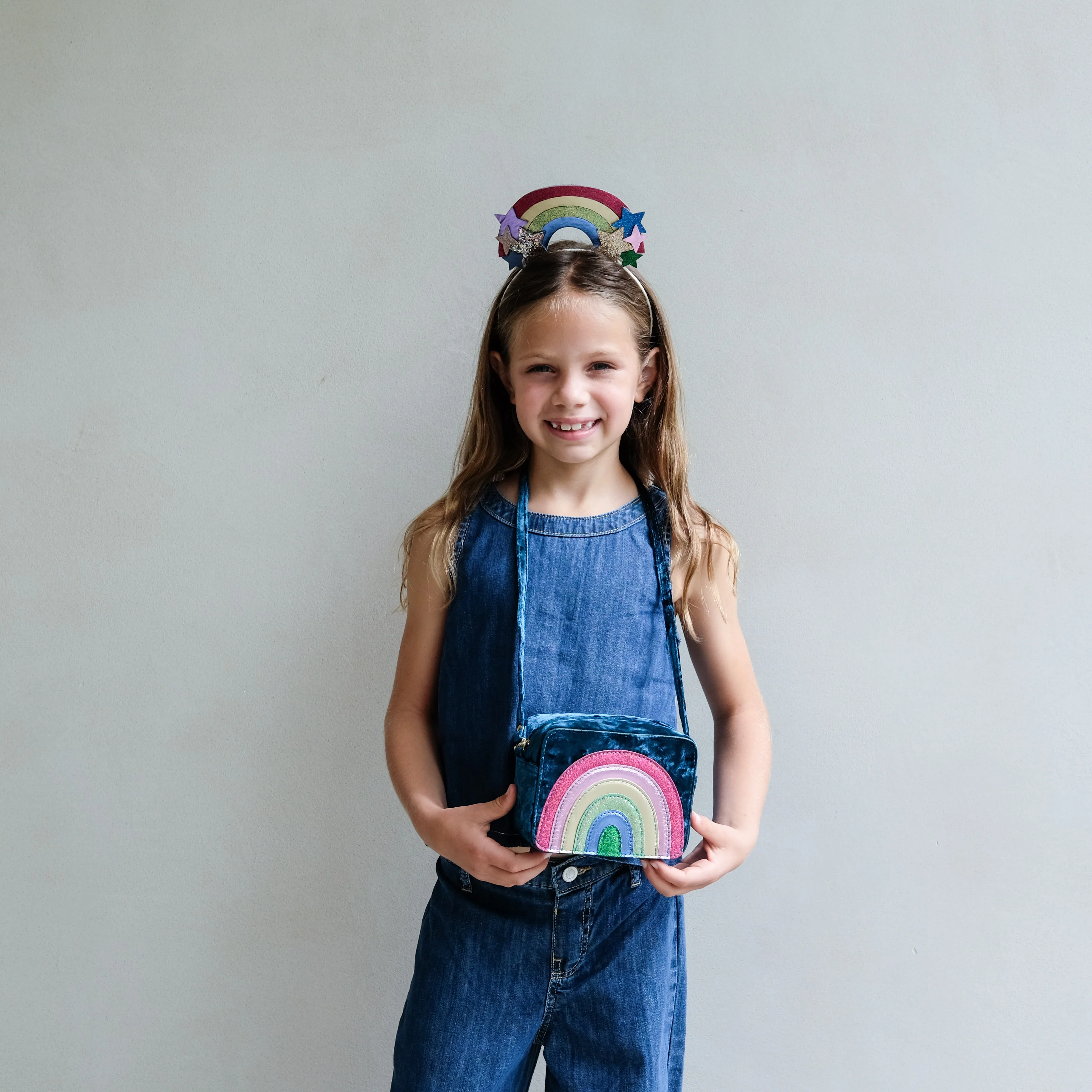 Radiant rainbow velvet bag - Image 4