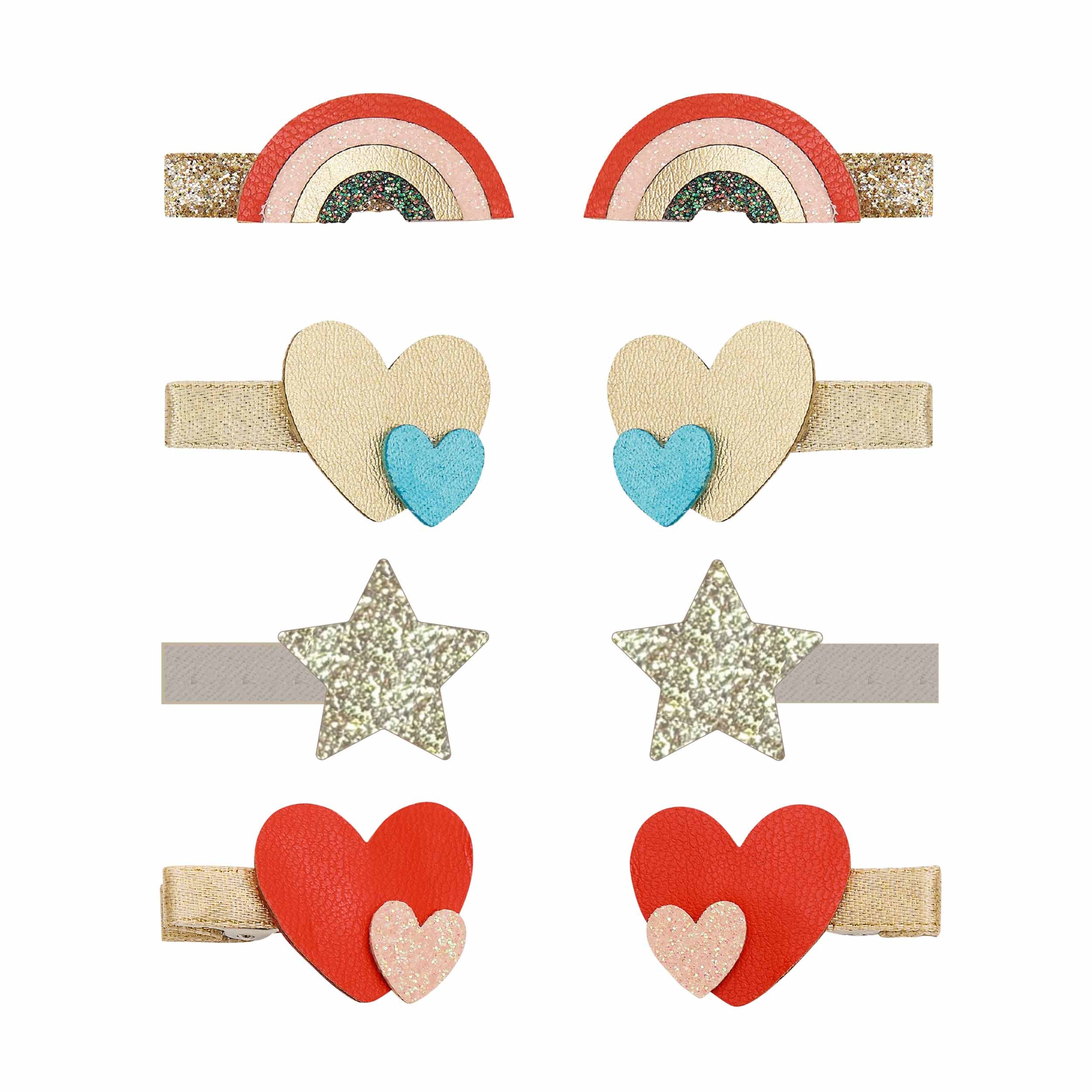 Rainbow mini clips