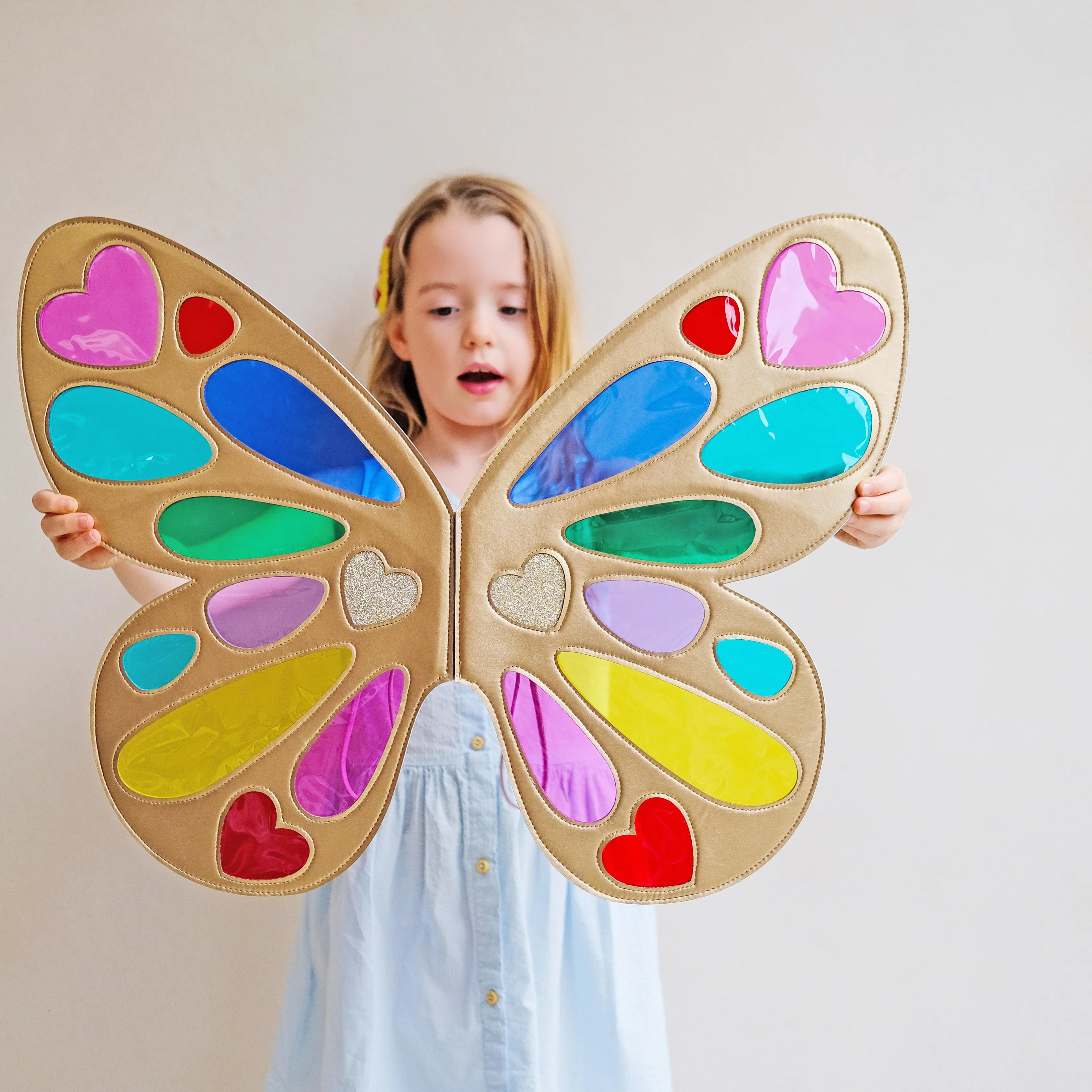 Stained glass rainbow butterfly wings - Image 5