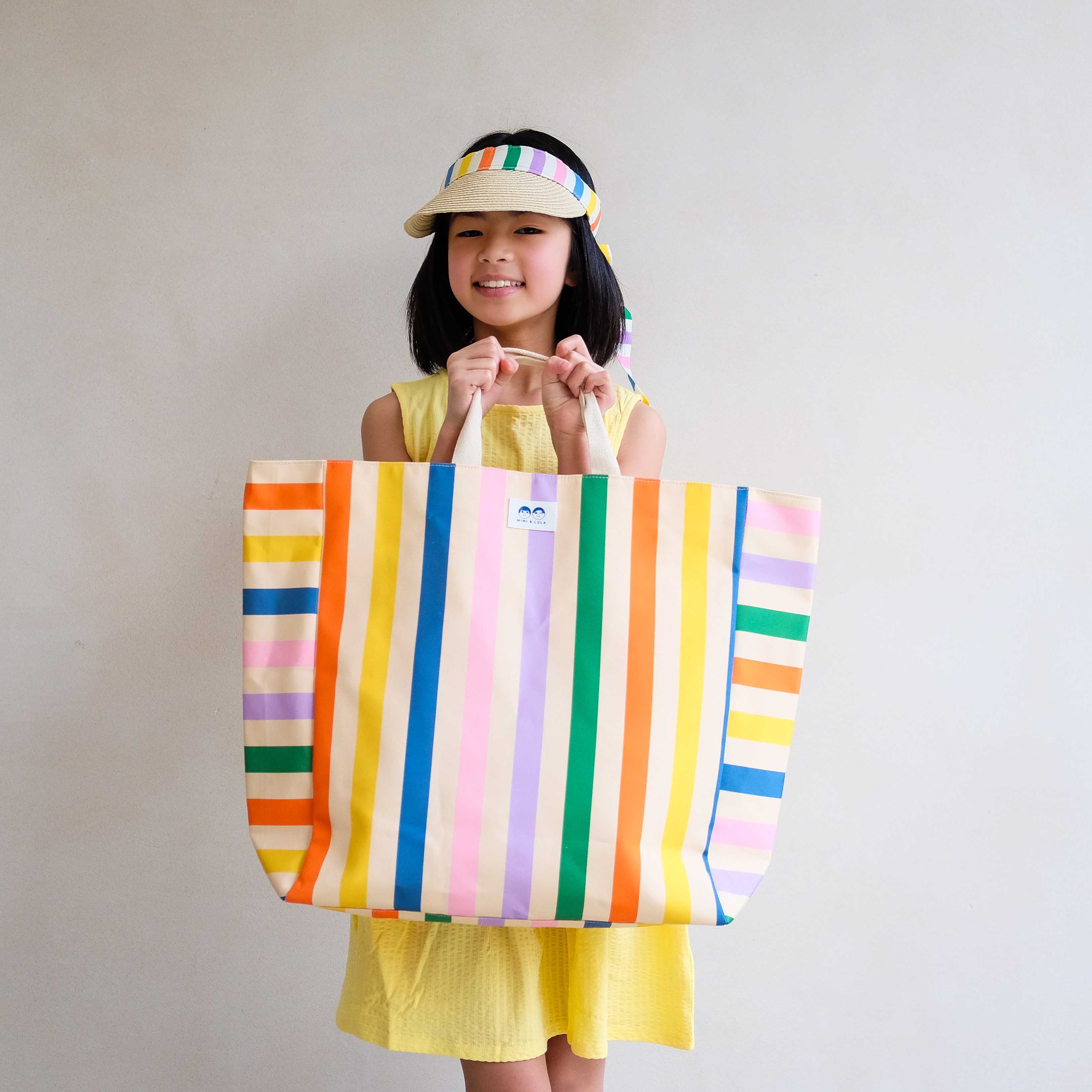 Striped beach bag - Image 3