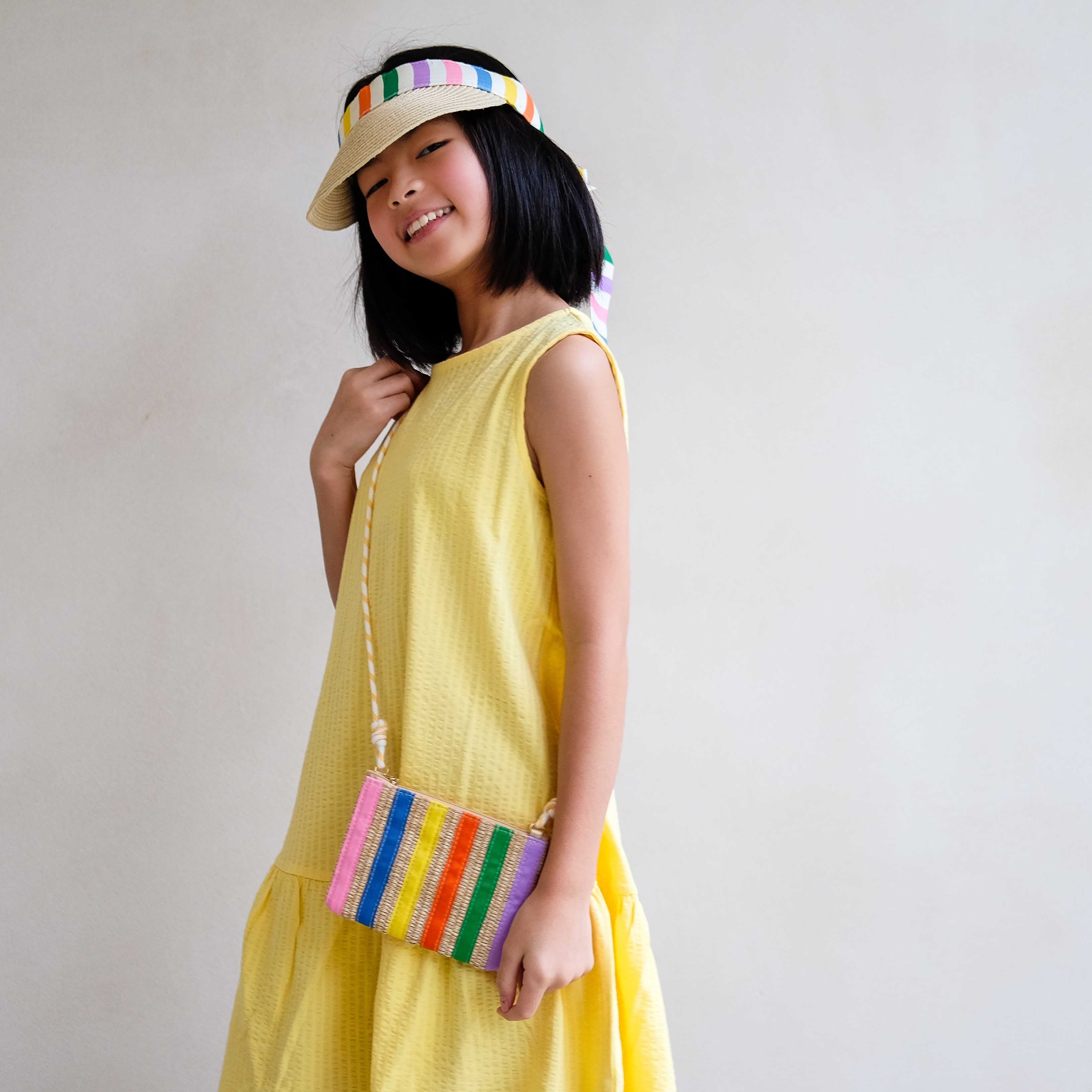 Striped straw bag - Image 4