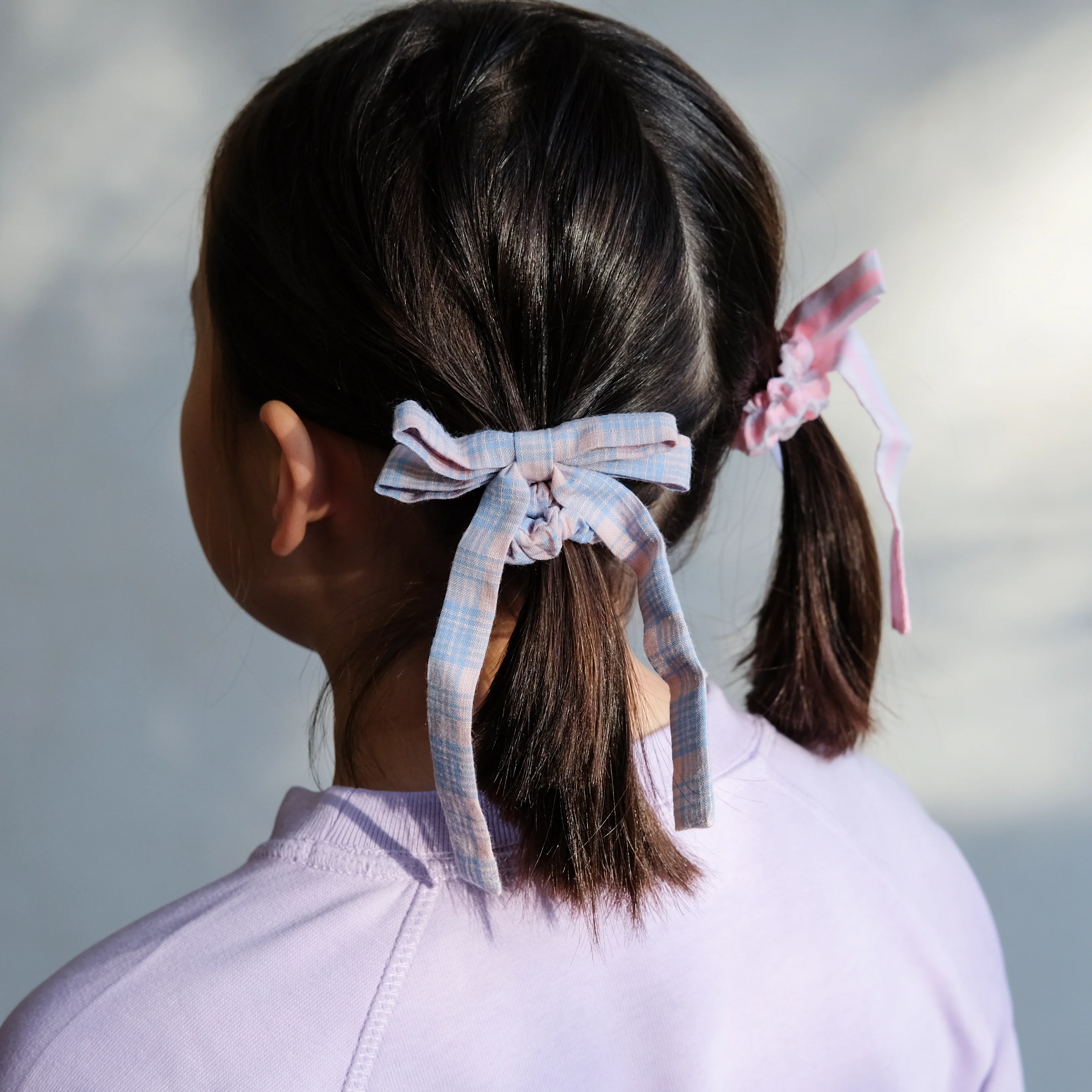 Summer stripes bow scrunchies - Image 5